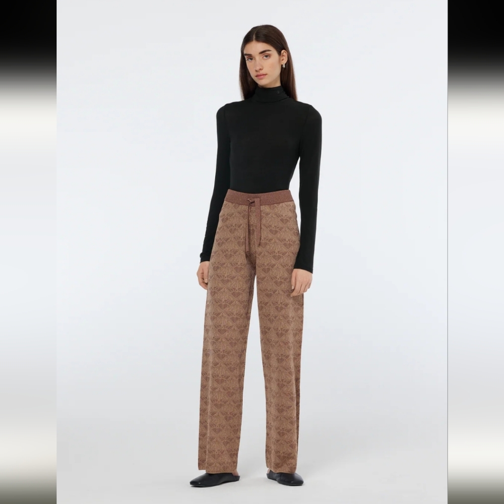 Monogram Jacquard Knit Trousers